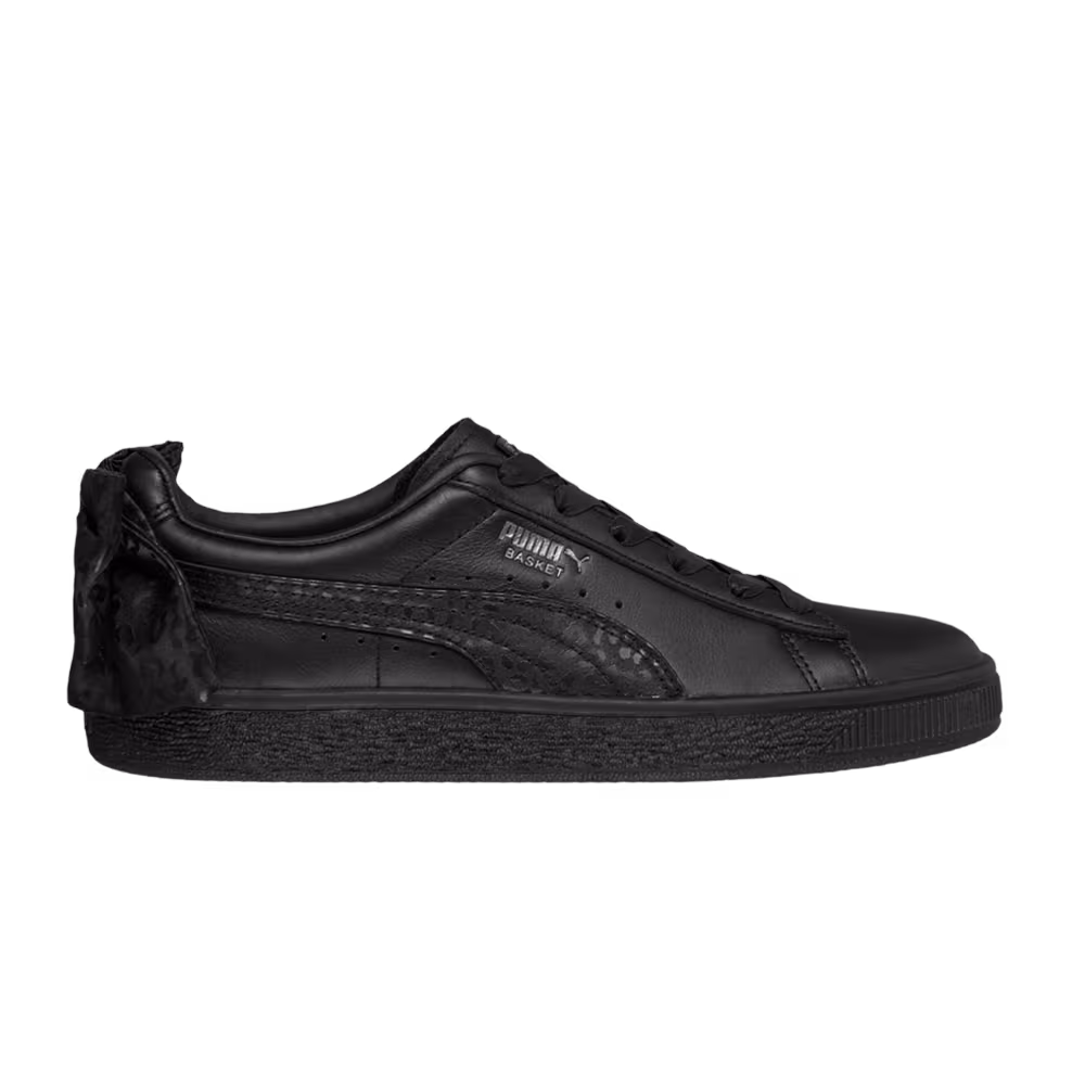 Puma Women's Basket Bow - Black Leopard