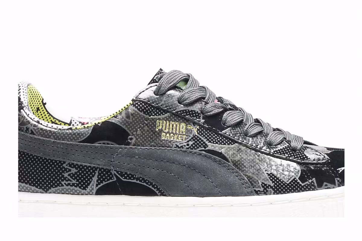 YO! MTV RAPS x Puma Basket 68 Print Black Comic, view 3