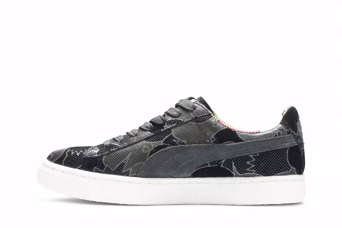 YO! MTV RAPS x Puma Basket 68 Print Black Comic, view 4