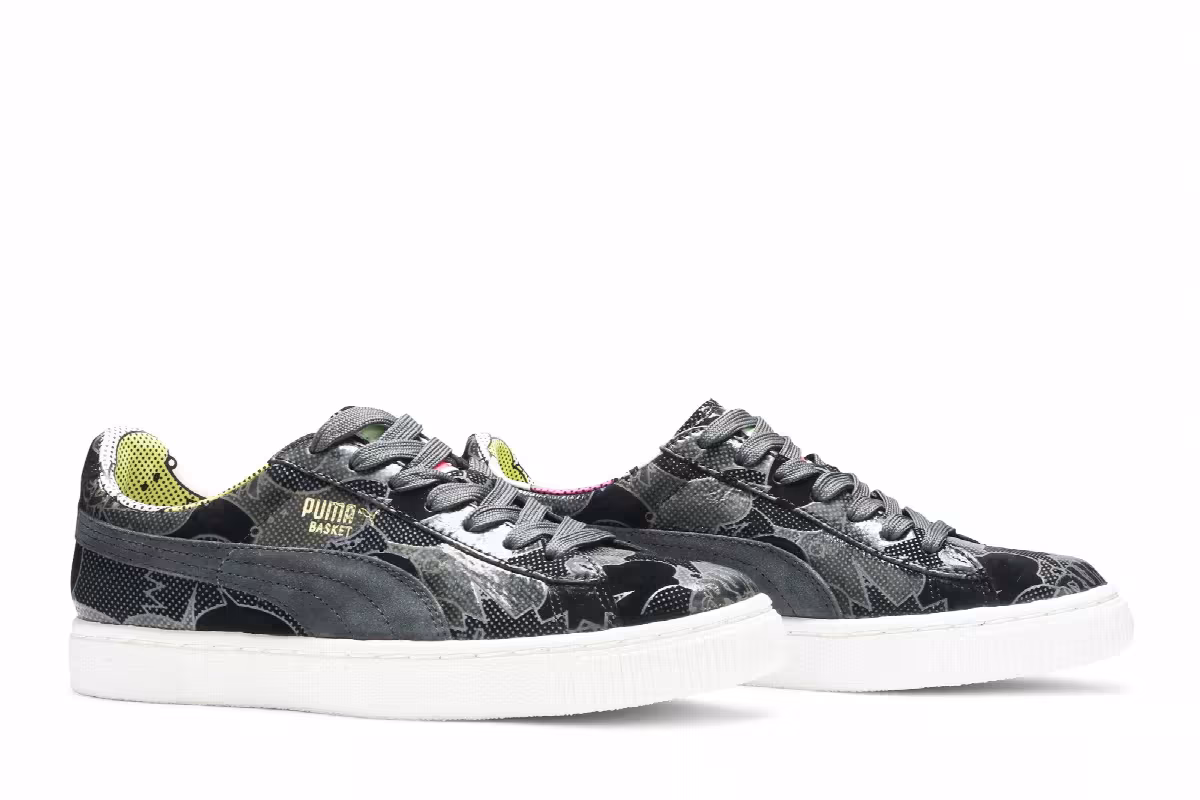 YO! MTV RAPS x Puma Basket 68 Print Black Comic, view 9