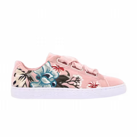 Puma Wmns Basket 'Heart Hyper Embroidery - Peach'