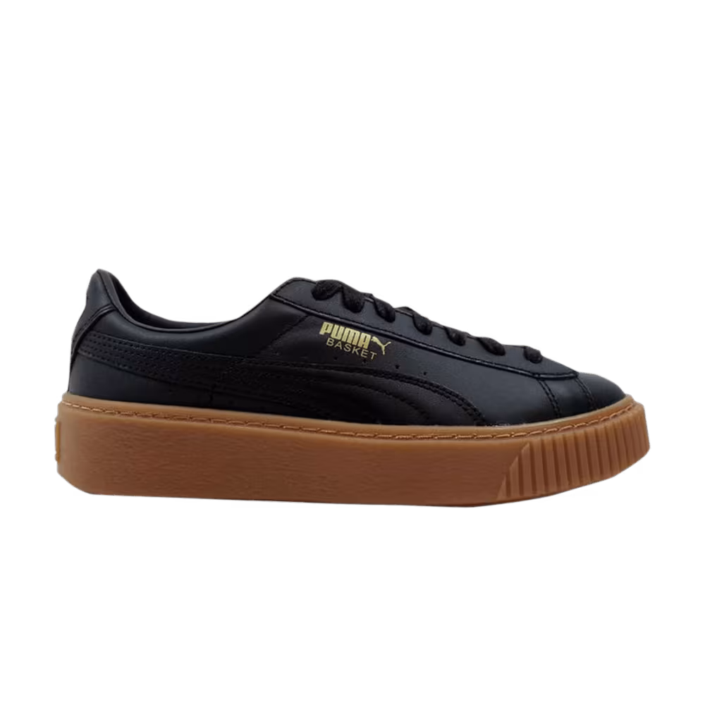 Puma Women's Basket Platform Core Black Gum