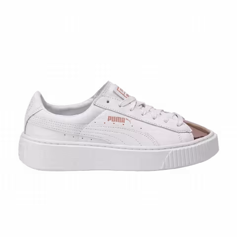 Puma Wmns Basket Platform Metallic 'White Rose Gold'