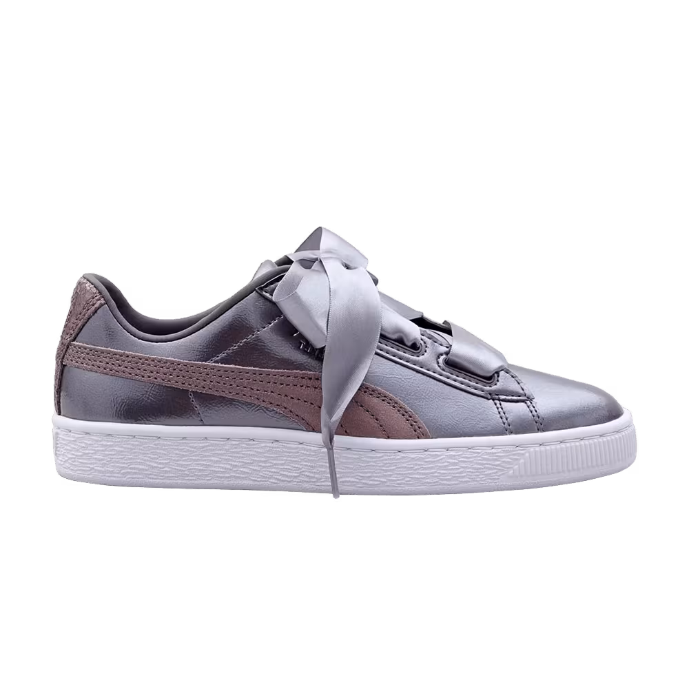 Puma Basket Heart Lunar Lux Jr Smoked Pearl