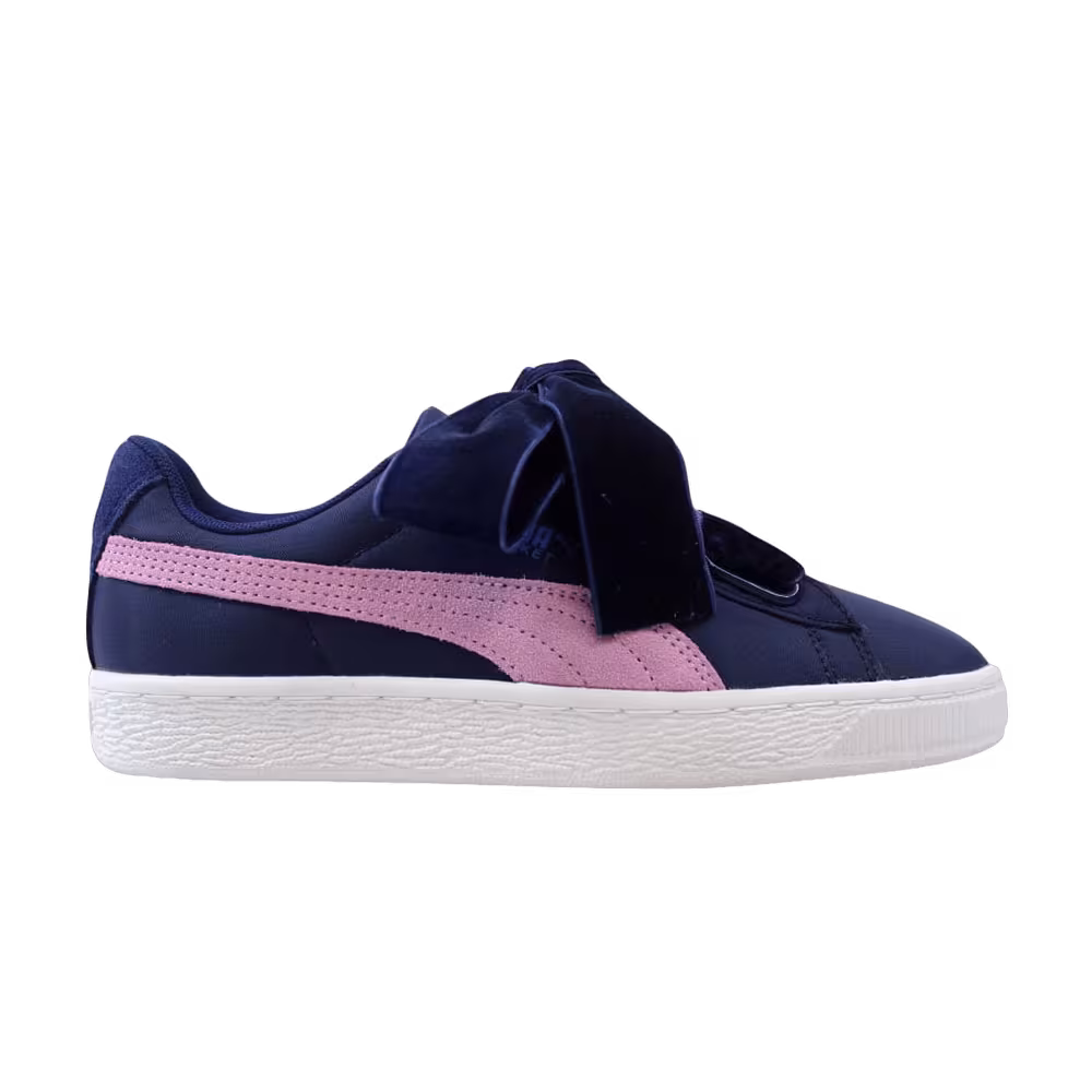 Puma Women's Basket Heart Nylon Blue Depths