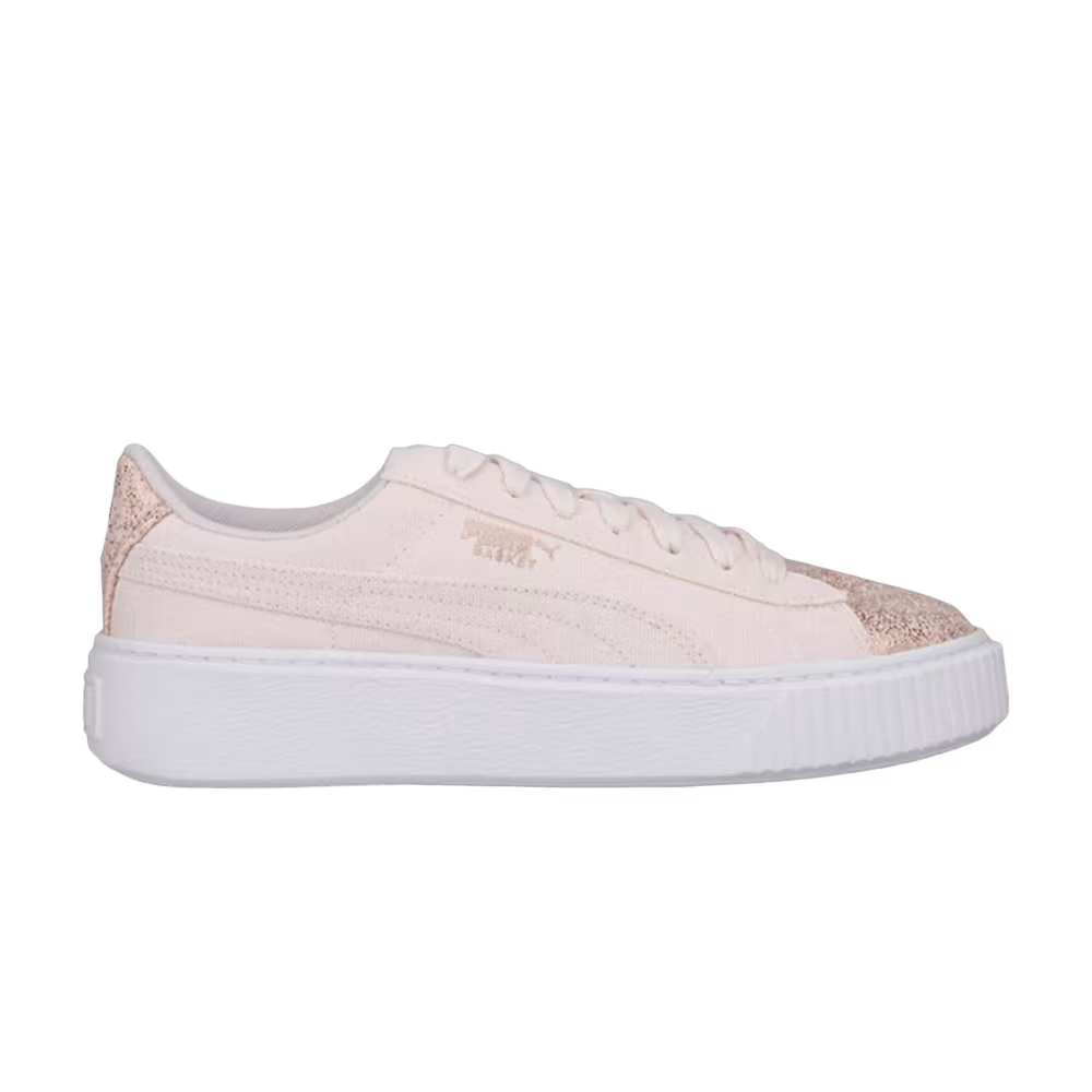 Puma Women's Basket Platform Pearl Rose Gold