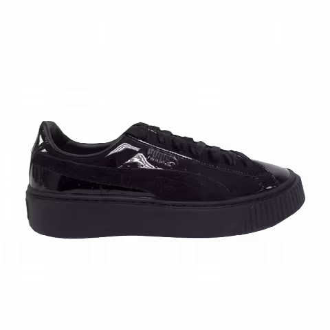 Puma Wmns Basket Platform 'Black Patent Leather'
