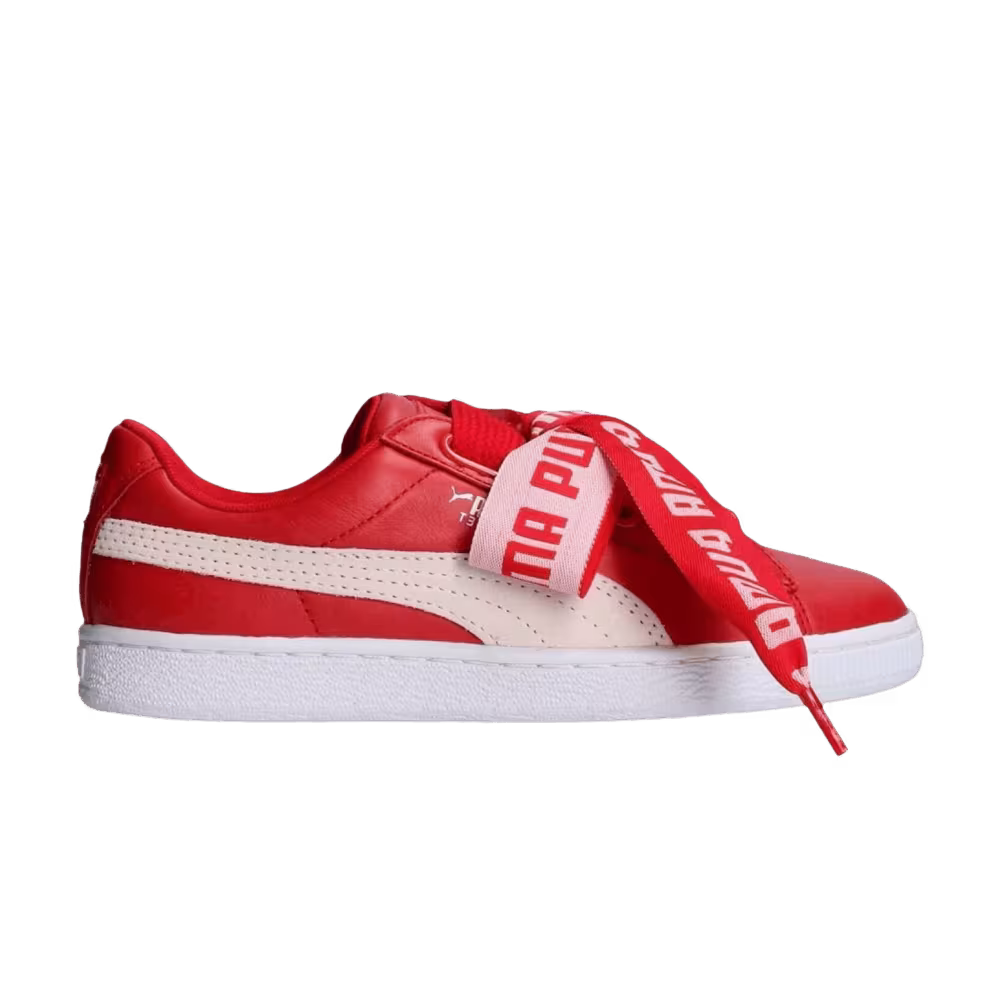 Puma Women's Basket Heart DE Toreador White