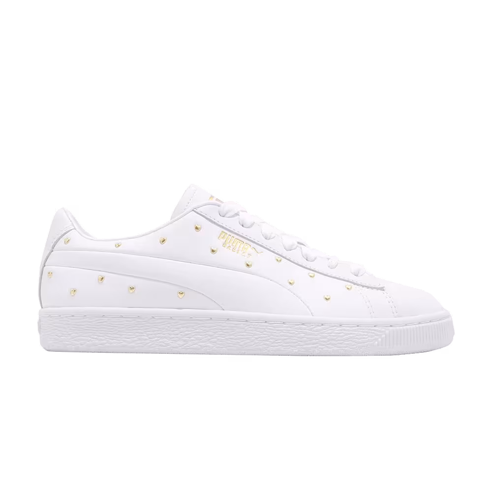 Puma Women's Basket Studs White
