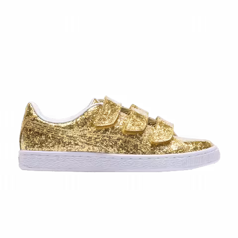 Puma Wmns Basket Strap Glitter 'Gold'