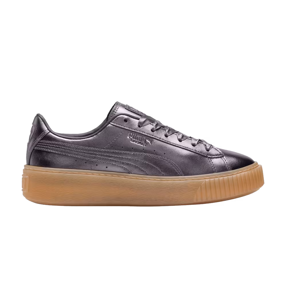 Puma Women's Basket Platform Luxe Quiet Shade