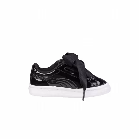 Puma Basket Heart Patent Toddler 'Black'