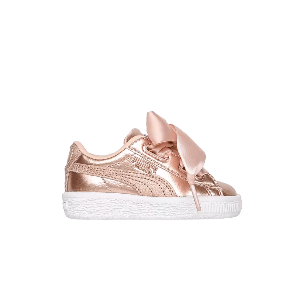 Puma Basket Heart Lunar Lux Toddler Creamed Tan