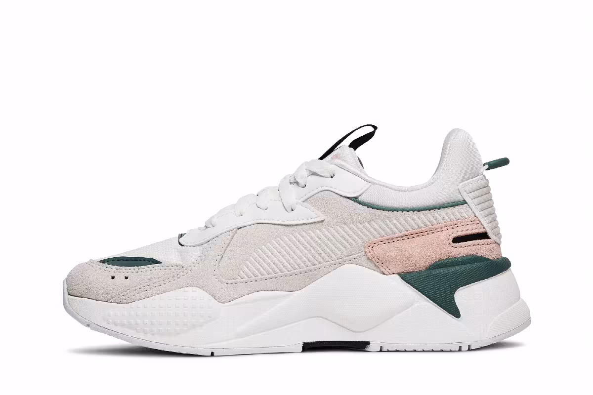 Puma Women's RS-X Reinvent White Blue Spruce, view 4