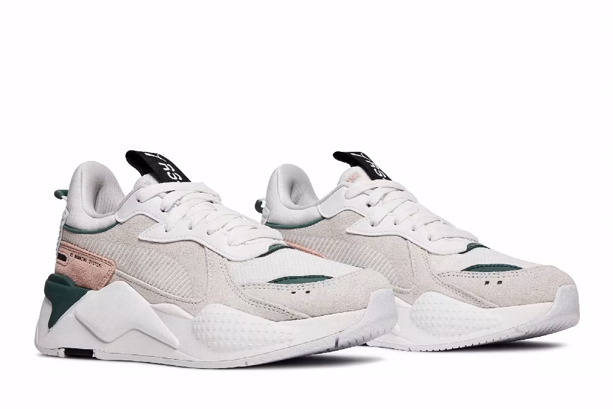 Puma Women's RS-X Reinvent White Blue Spruce, view 9
