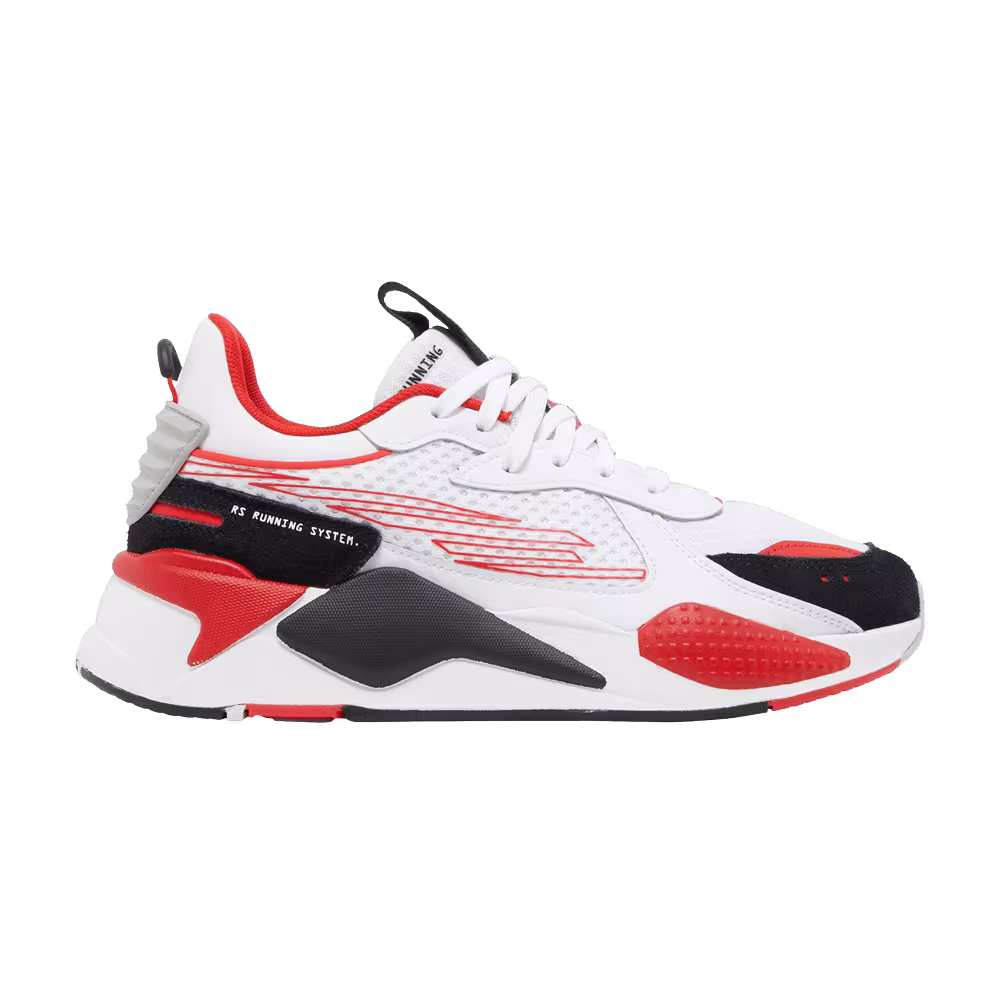 Puma RS-X White High Risk Red