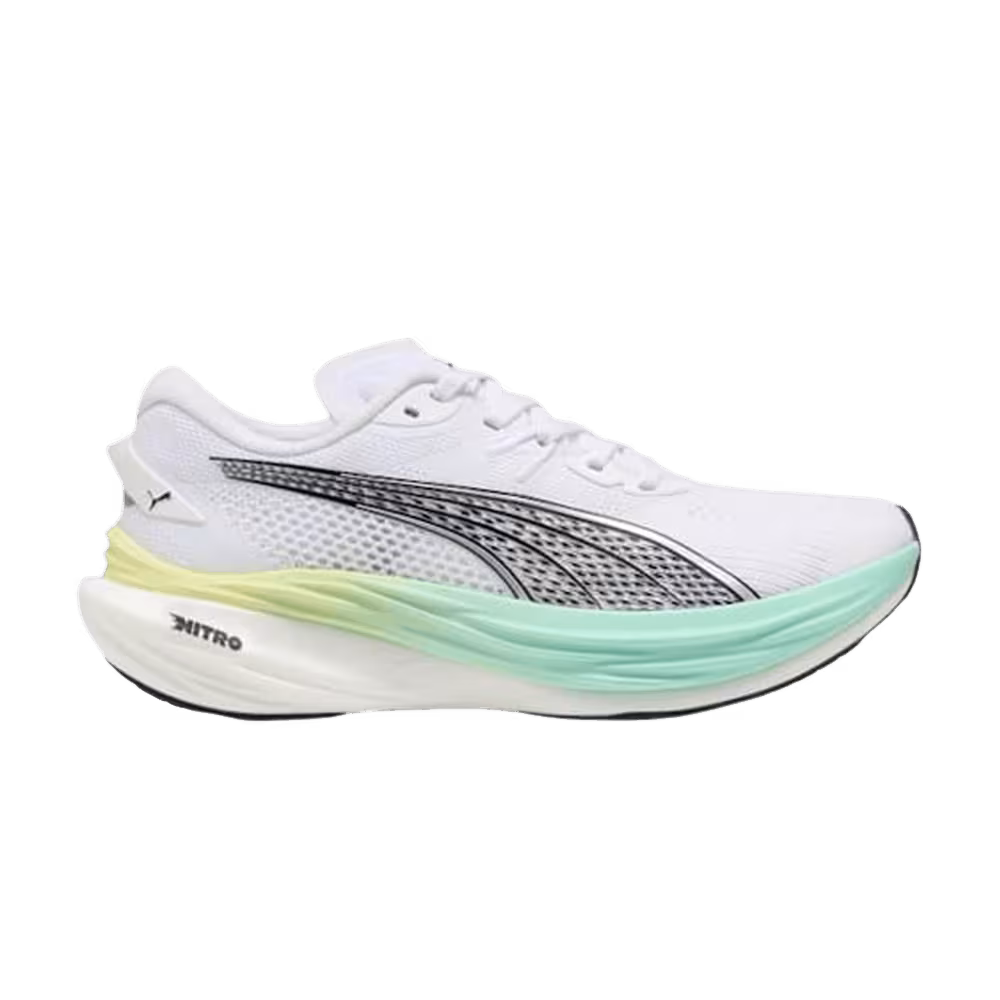 Puma Women's Deviate Nitro 3 White/Mint Melt