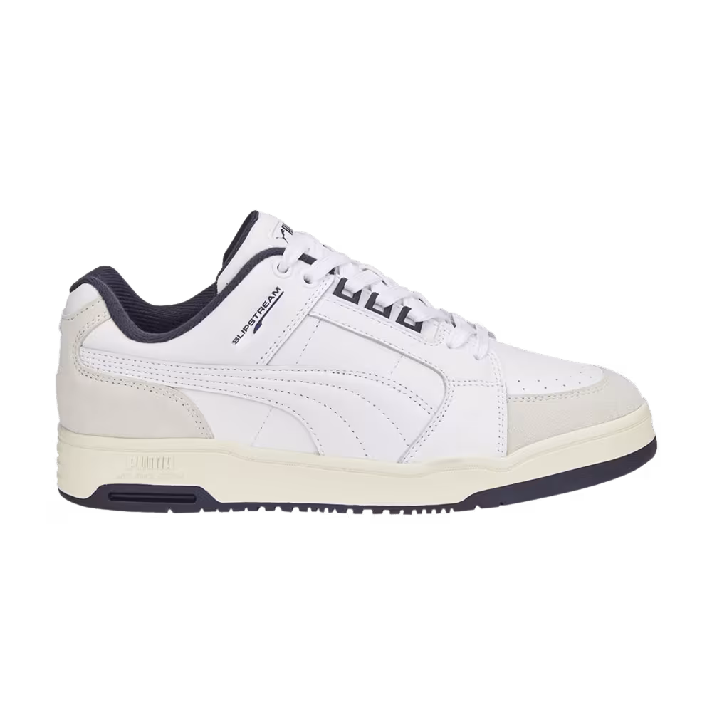 Puma Slipstream Lo White New Navy