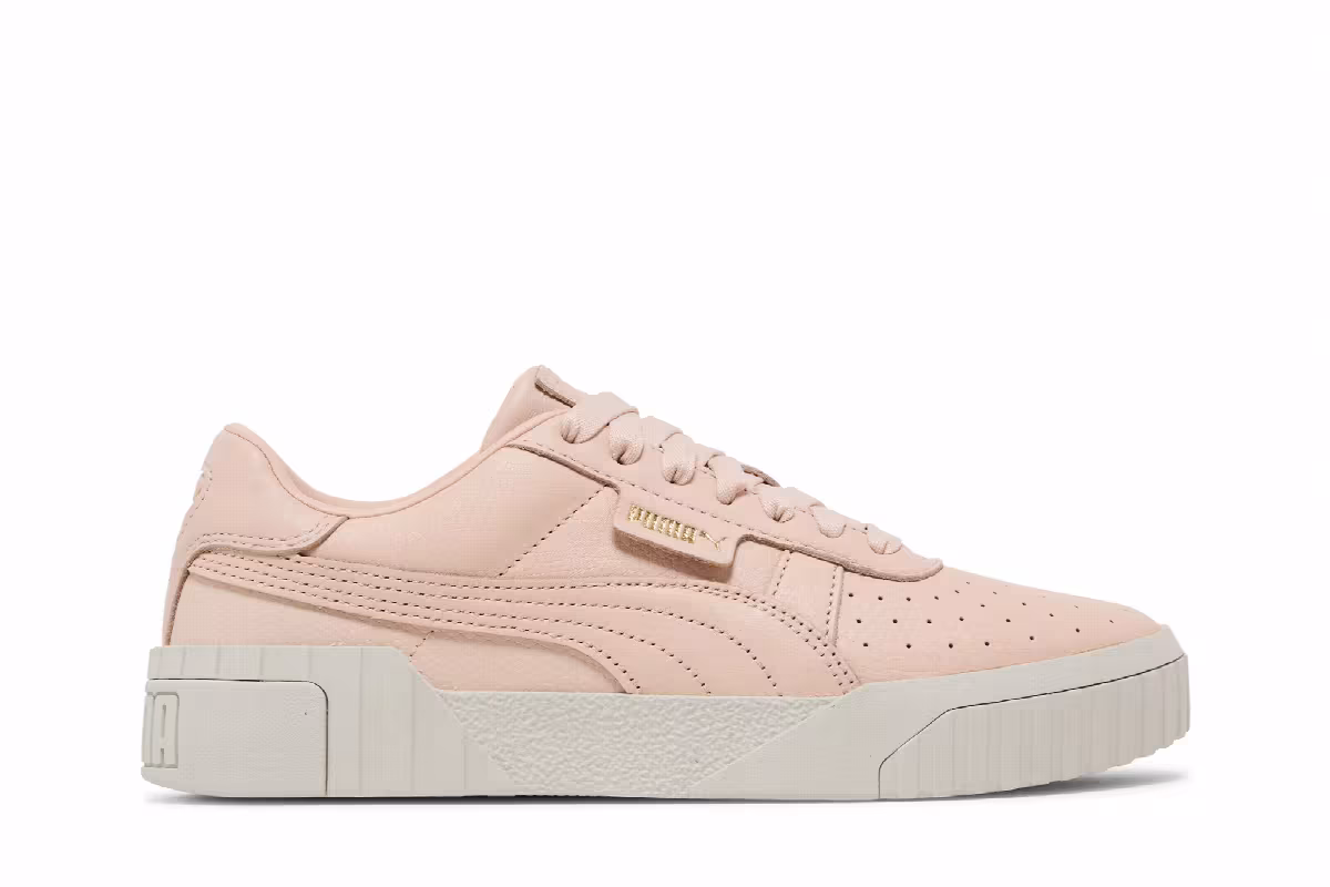 Puma Women's Cali Emboss Cream Tan, view 2