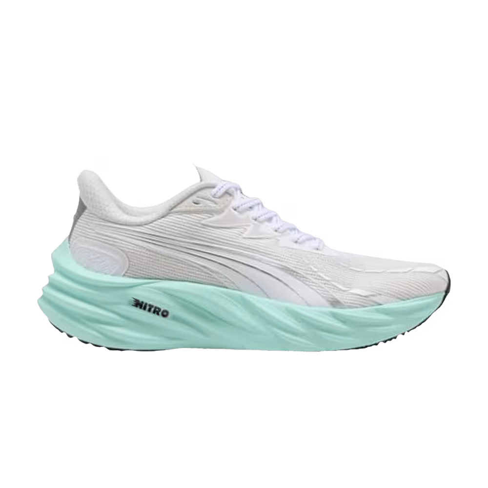 Puma Women's Velocity Nitro 4 White/Mint Melt