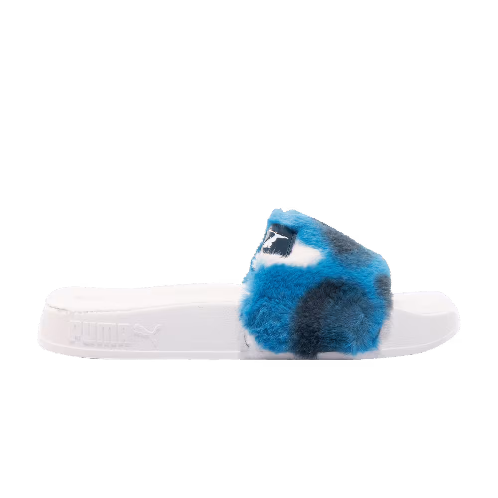 Puma Women's Leadcat 2.0 YLM Fluff Slide Tie Dye