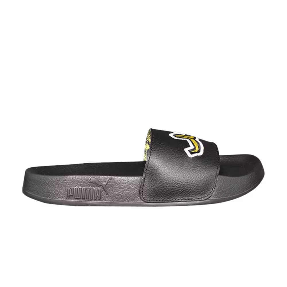 Minions x Puma Leadcat Slide Jr Black Minion Yellow