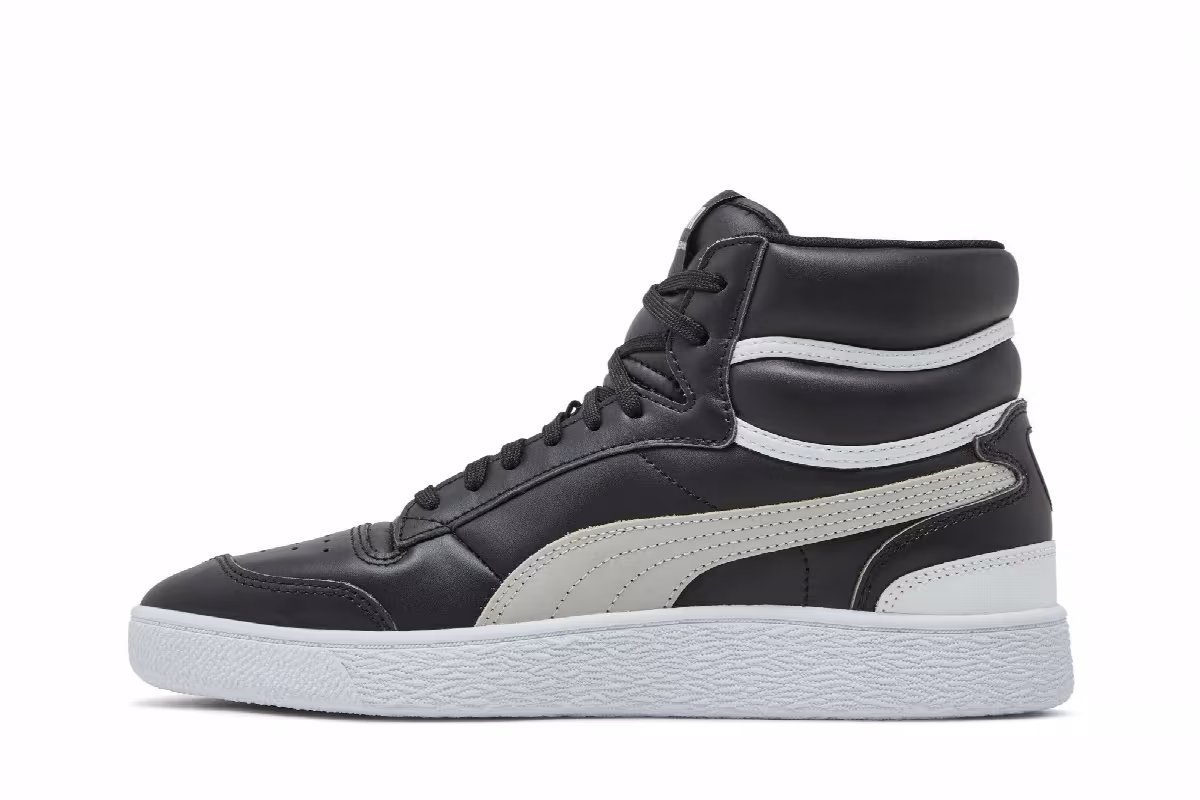 Puma Ralph Sampson Mid Black Grey Violet, view 4
