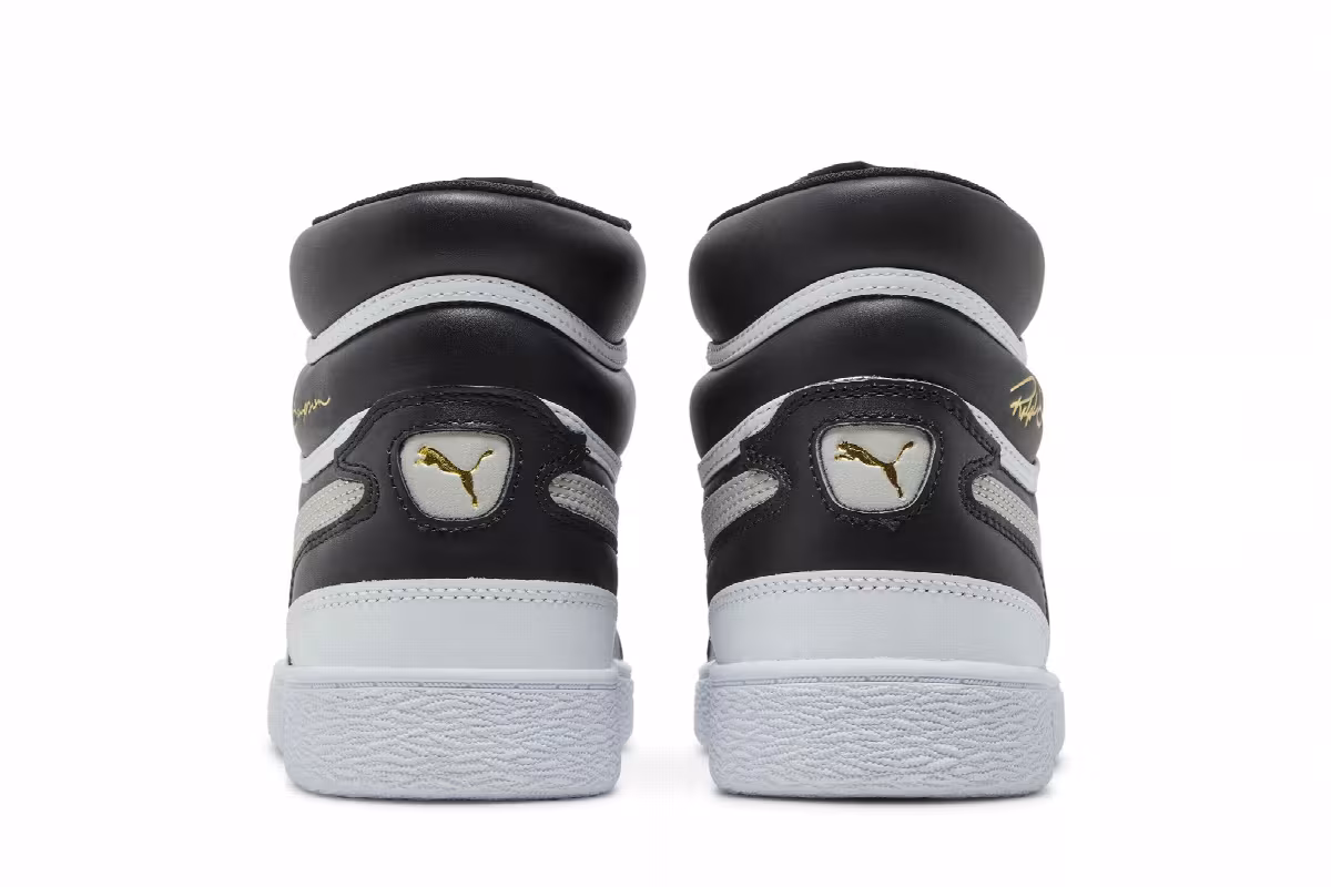 Puma Ralph Sampson Mid Black Grey Violet, view 7