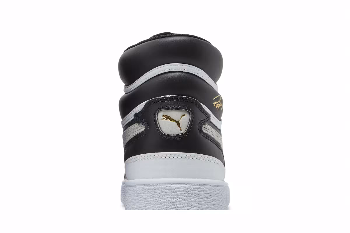 Puma Ralph Sampson Mid Black Grey Violet, view 8