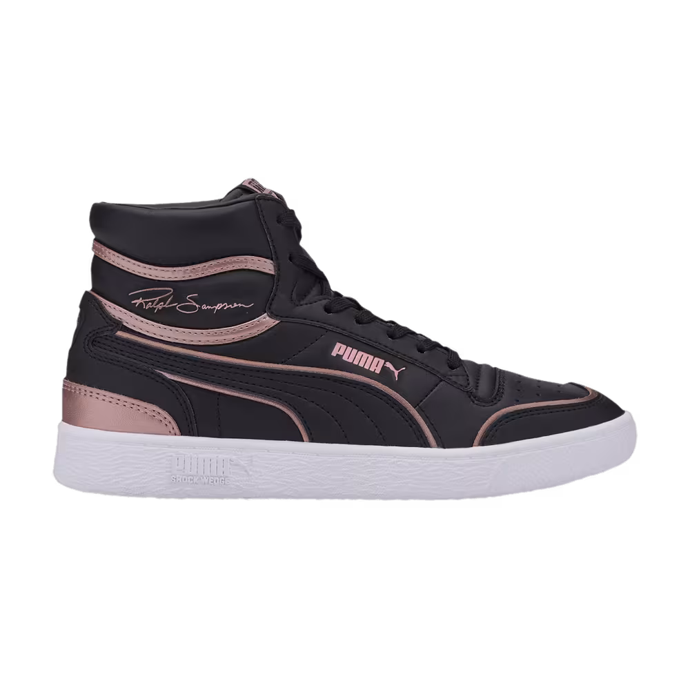 Puma Women's Ralph Sampson Mid Metal Black Rose Gold