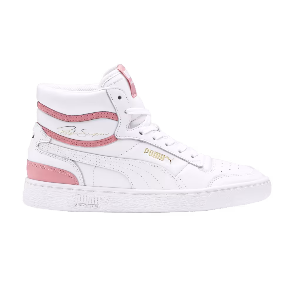 Puma Ralph Sampson Mid White Bridal Rose