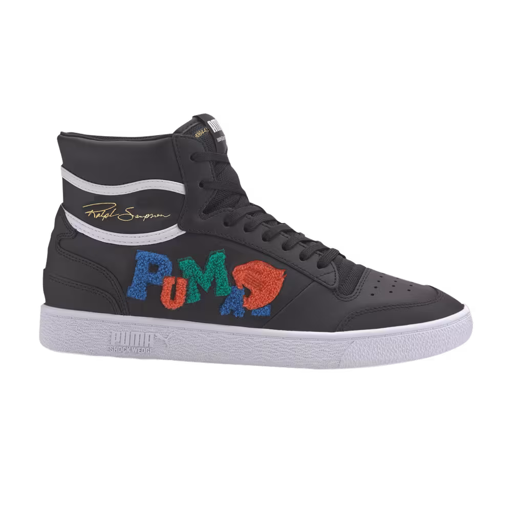 Puma Ralph Sampson Mid Badges - Black Grey