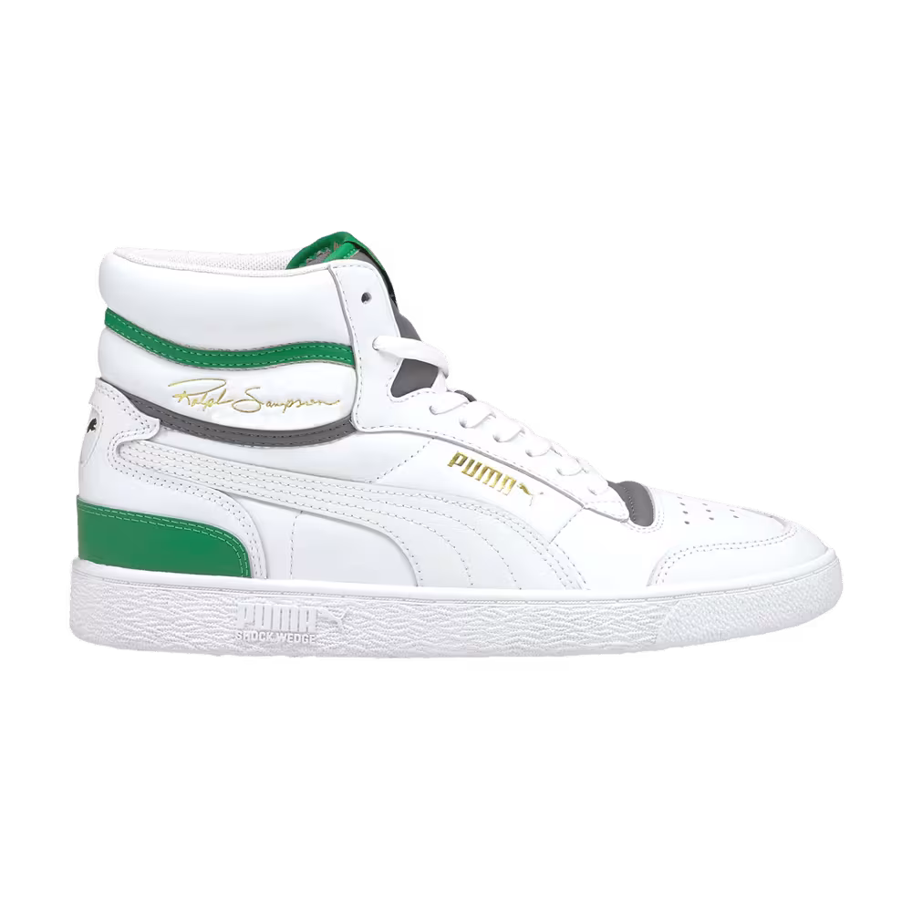 Puma Ralph Sampson Mid White Amazon Green