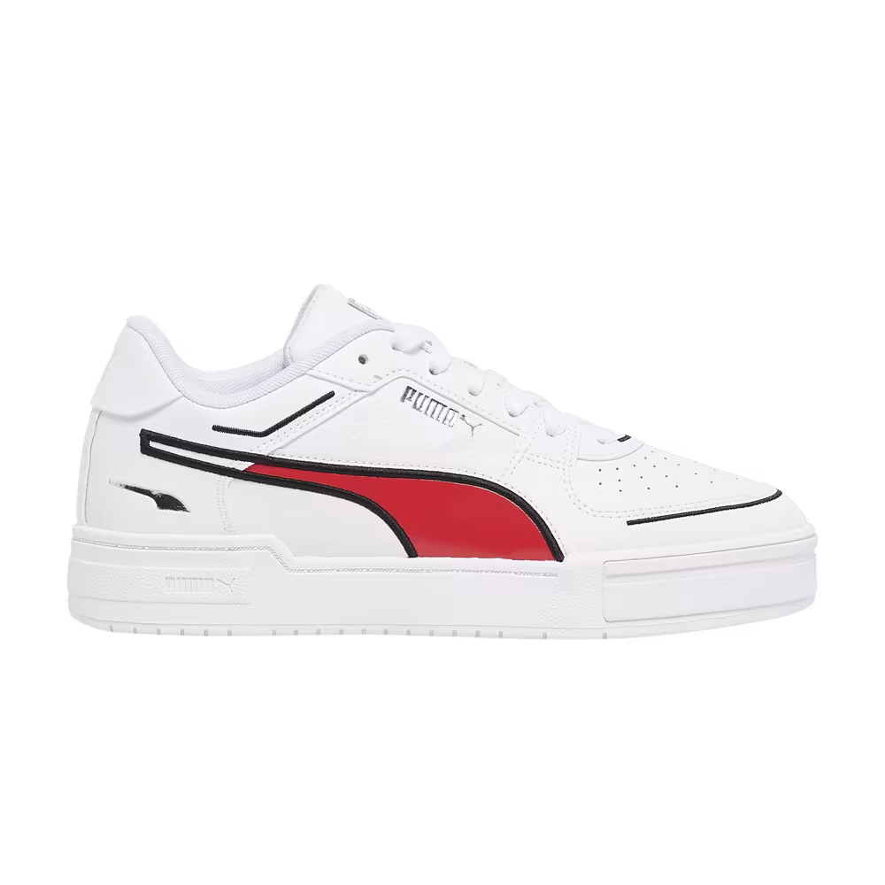 Puma CA Pro Embroidery FS White Poppy Red