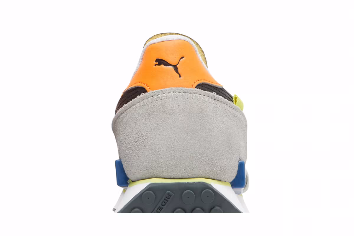 Puma Future Rider Play On White Vibrant Orange, view 8