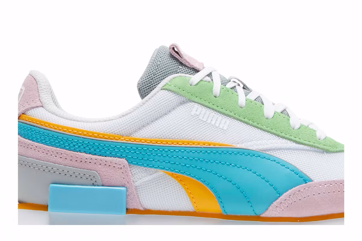 Puma Women's Future Rider Double - White Pink Lady, view 3