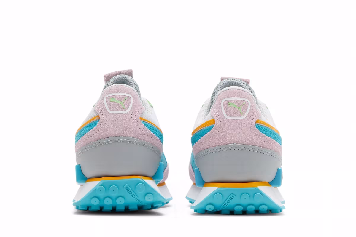 Puma Women's Future Rider Double - White Pink Lady, view 7