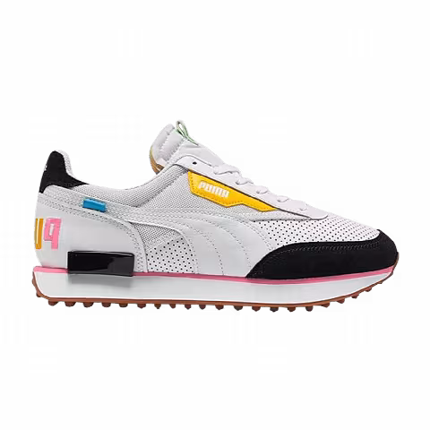 Puma Future Rider Finish 'White Flourescent Pink'