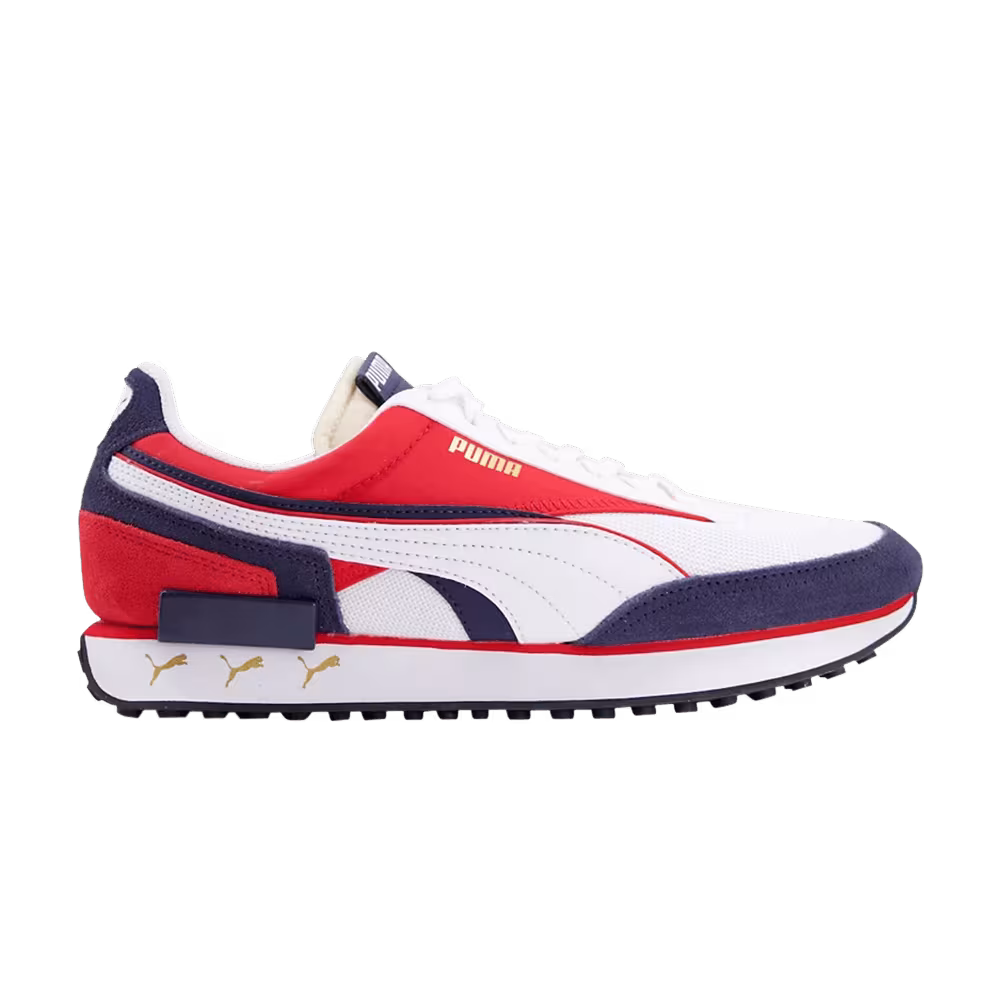 Puma Future Rider White Red Blue