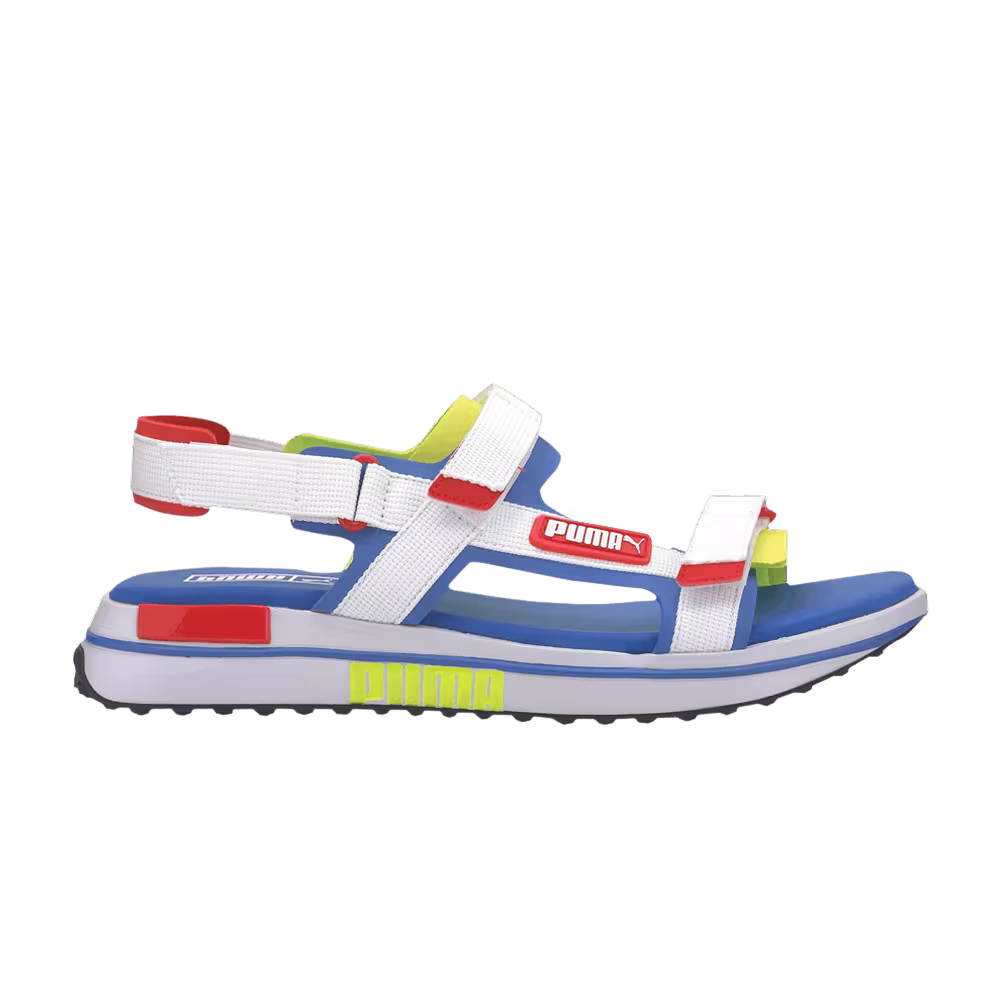 Puma Future Rider Game On White Risk Red
