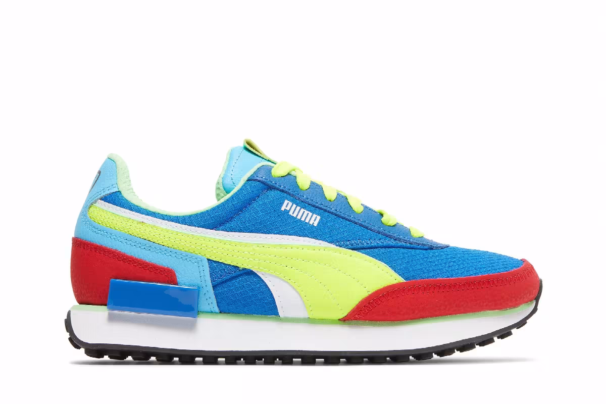 Puma Future Rider WC Royal High Risk Red Yellow, view 2