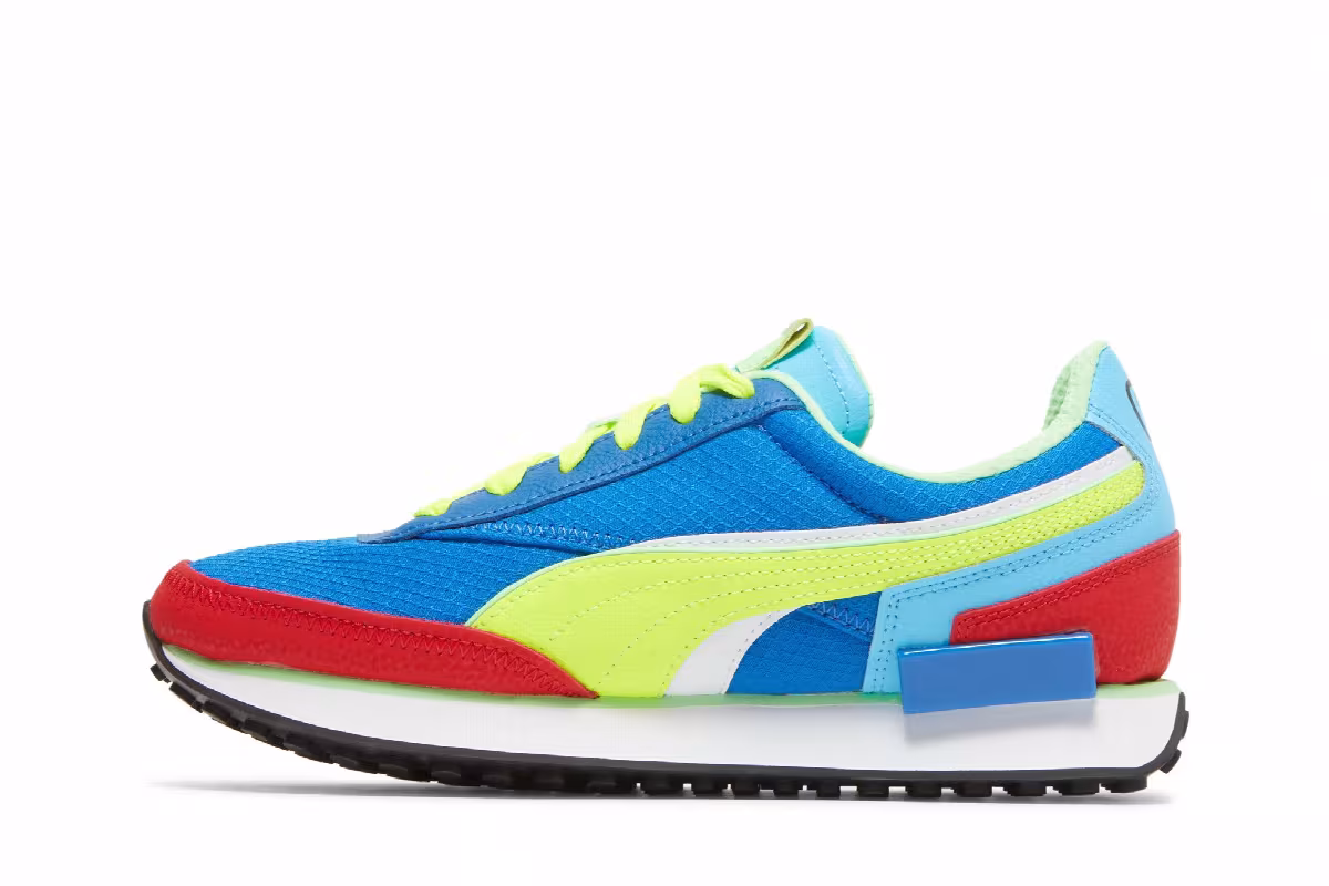 Puma Future Rider WC Royal High Risk Red Yellow, view 4