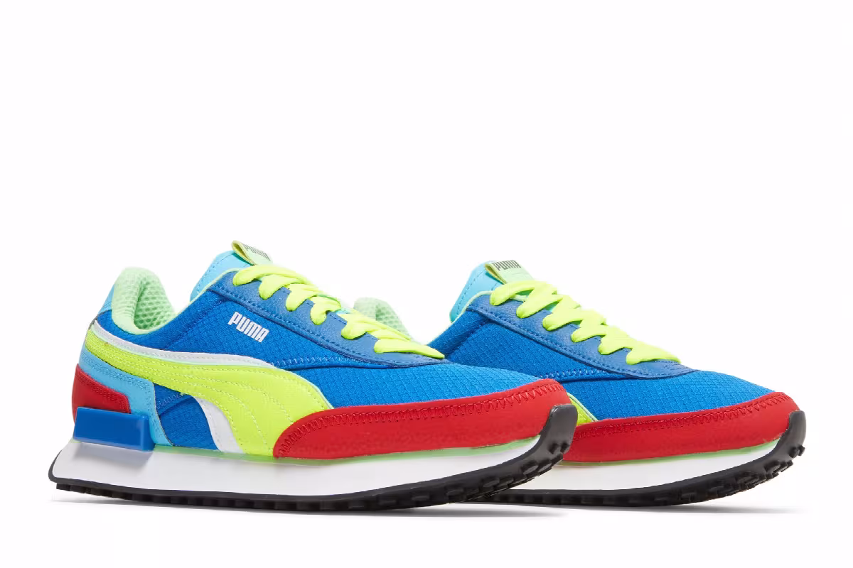 Puma Future Rider WC Royal High Risk Red Yellow, view 9