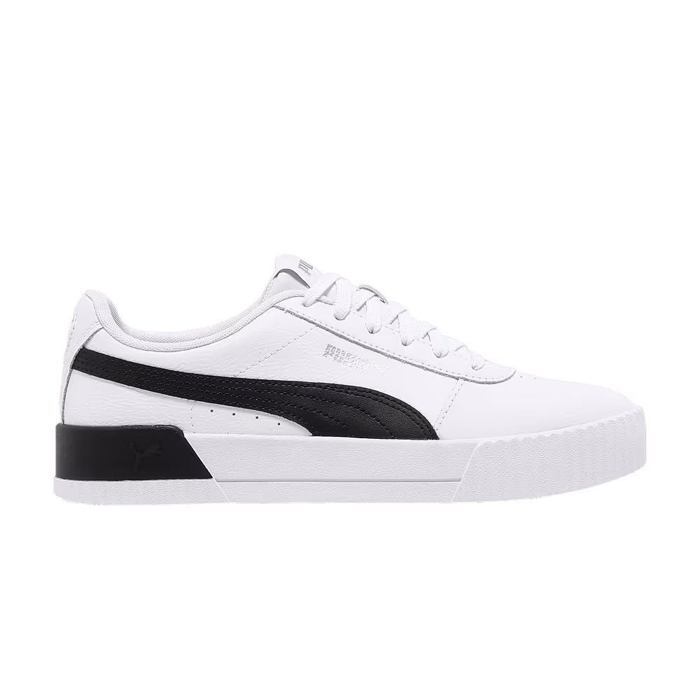 Puma Women's Carina Leather White Black