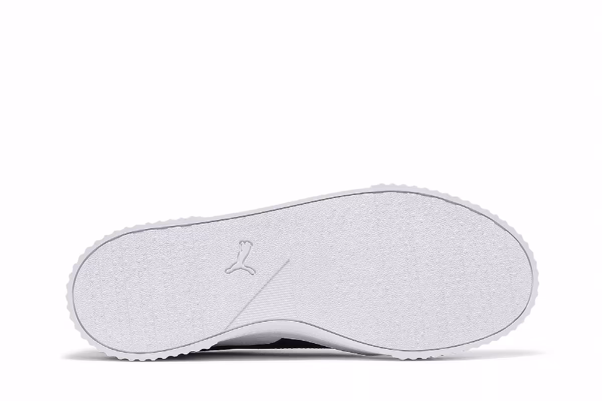 Puma Women's Carina Leather White Black, view 5