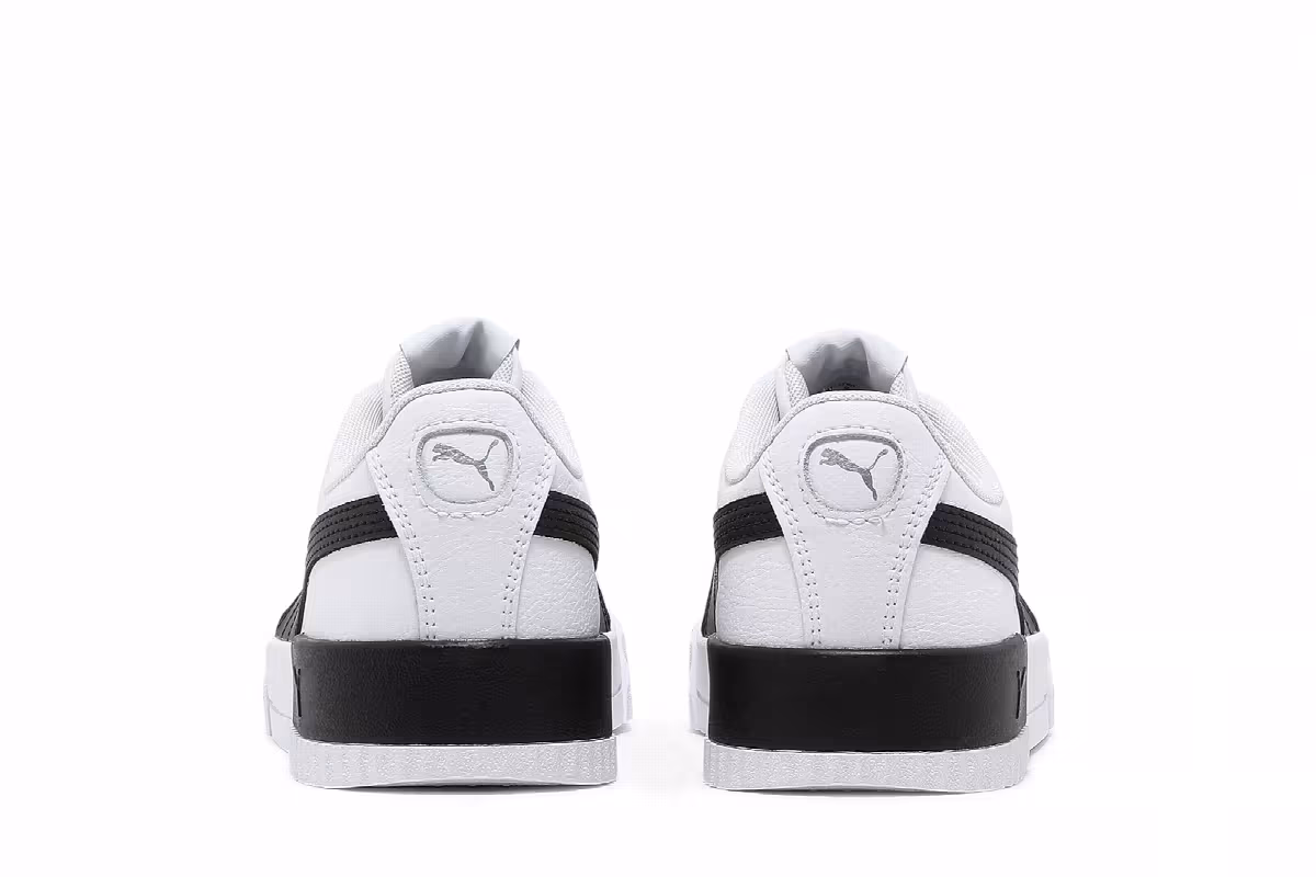 Puma Women's Carina Leather White Black, view 7