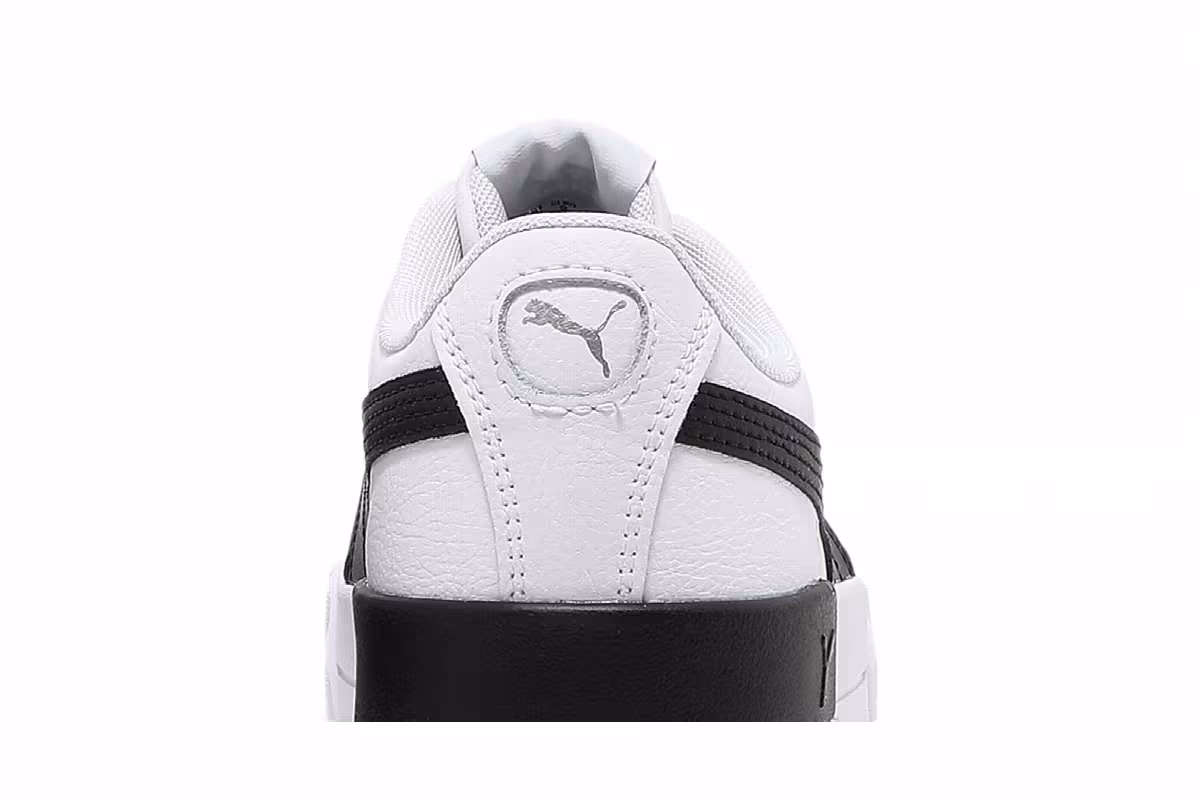 Puma Women's Carina Leather White Black, view 8