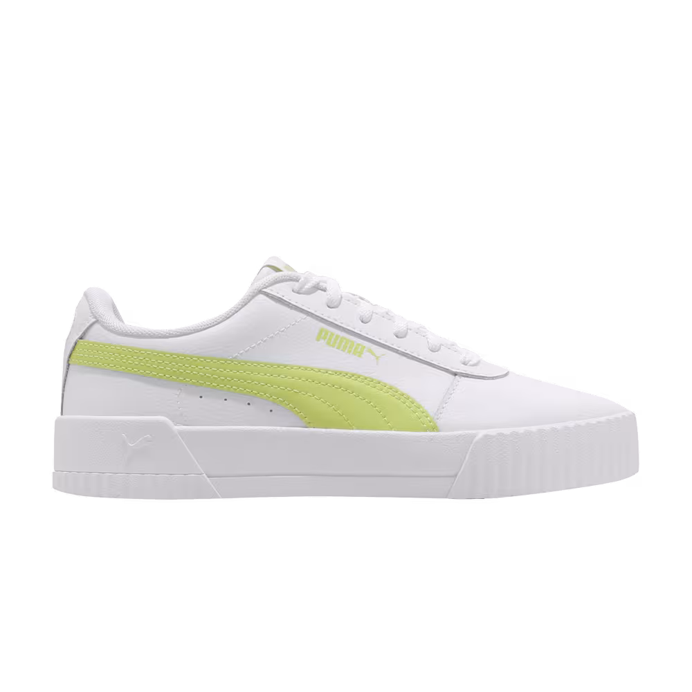 Puma Women's Carina White Sunny Lime