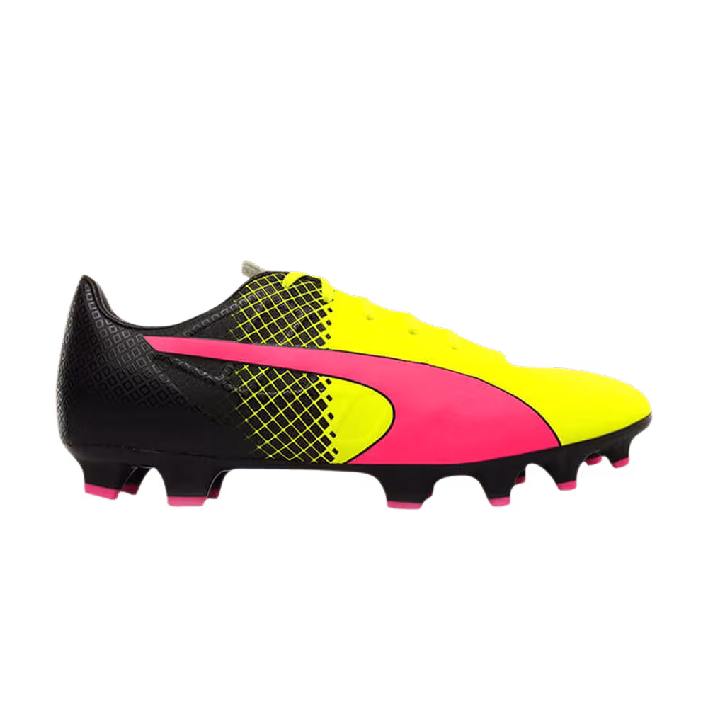 Puma evoSpeed 4.5 FG Tricks - Pink Glow Safety Yellow