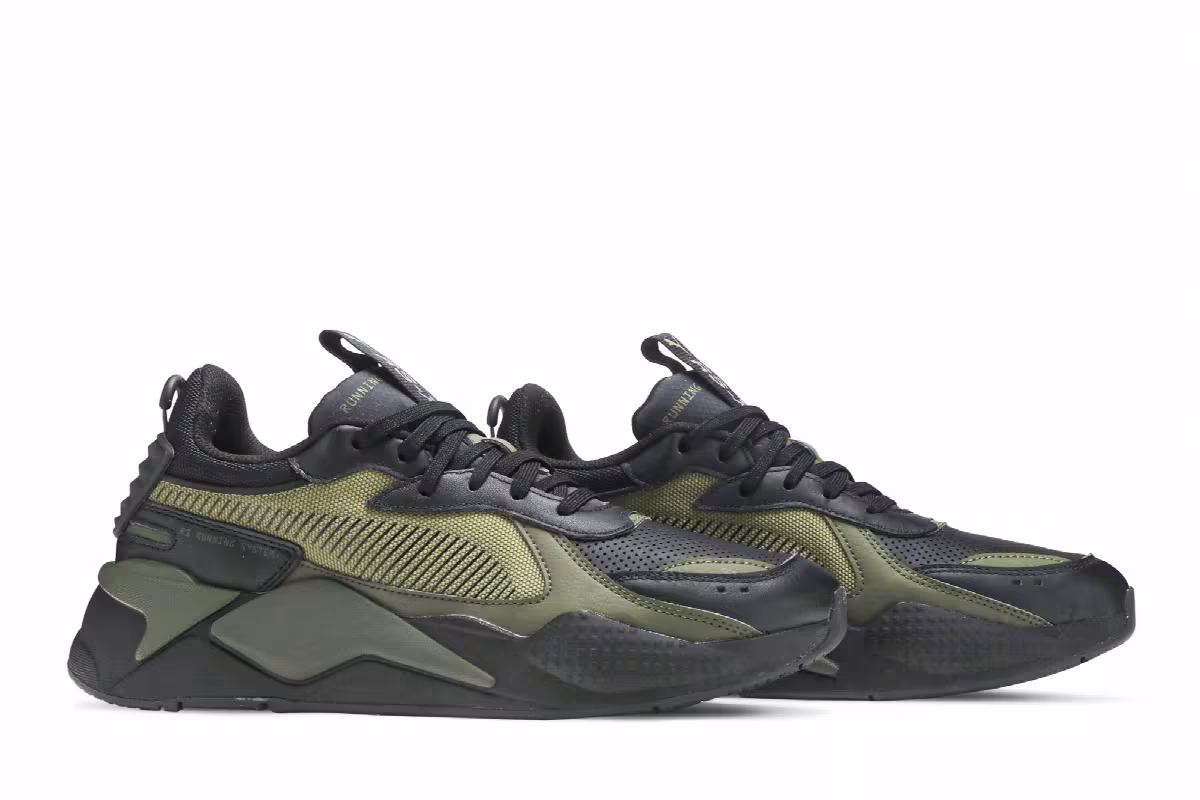 Puma RS-X3 Winterized Black Burnt Olive, view 9